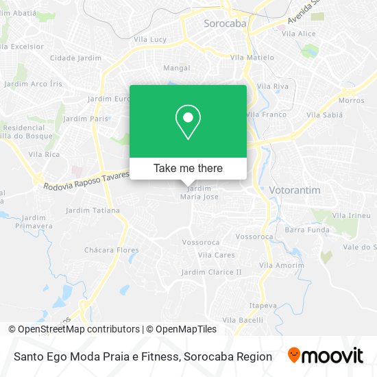 Mapa Santo Ego Moda Praia e Fitness