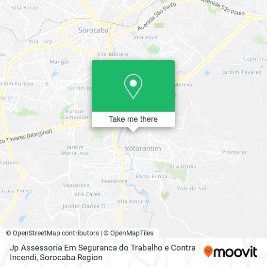 Mapa Jp Assessoria Em Seguranca do Trabalho e Contra Incendi