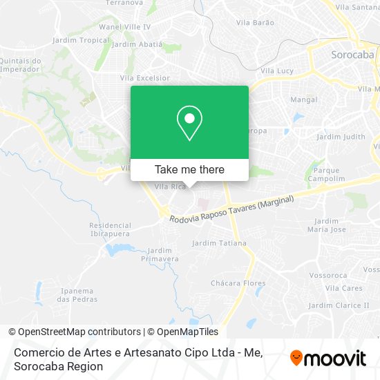 Comercio de Artes e Artesanato Cipo Ltda - Me map