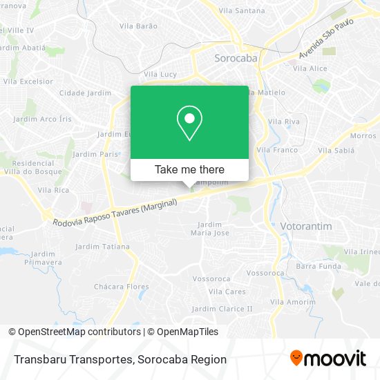 Transbaru Transportes map