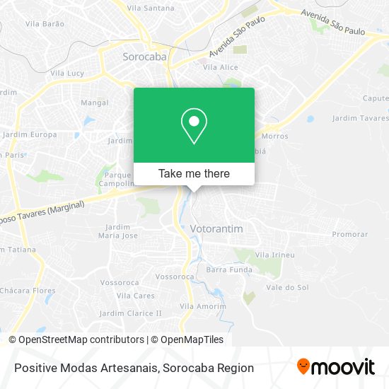 Positive Modas Artesanais map