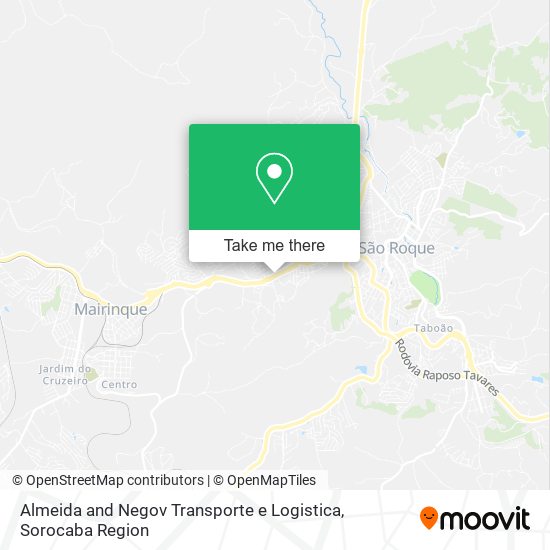 Mapa Almeida and Negov Transporte e Logistica