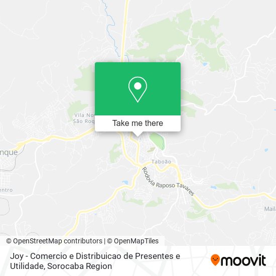 Mapa Joy - Comercio e Distribuicao de Presentes e Utilidade