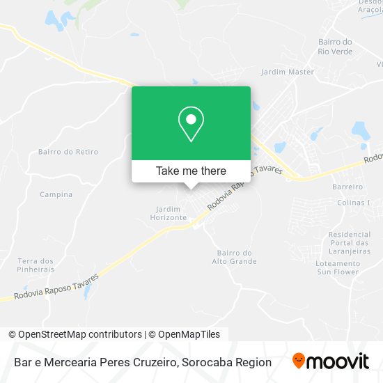 Bar e Mercearia Peres Cruzeiro map