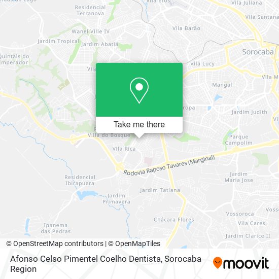 Afonso Celso Pimentel Coelho Dentista map