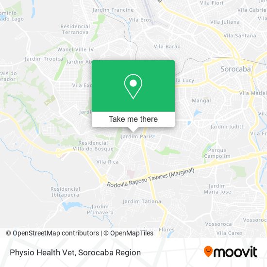 Physio Health Vet map