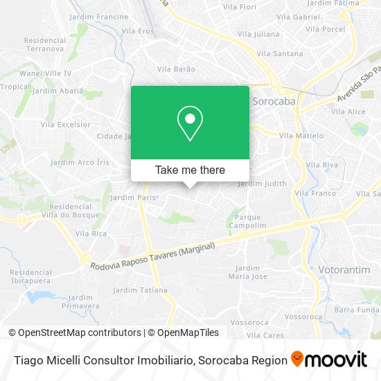 Tiago Micelli Consultor Imobiliario map