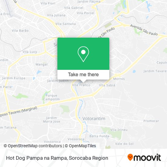 Hot Dog Pampa na Rampa map