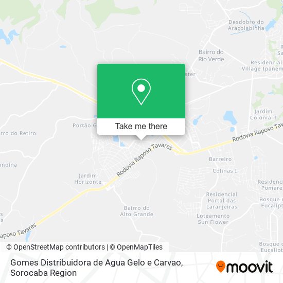 Gomes Distribuidora de Agua Gelo e Carvao map