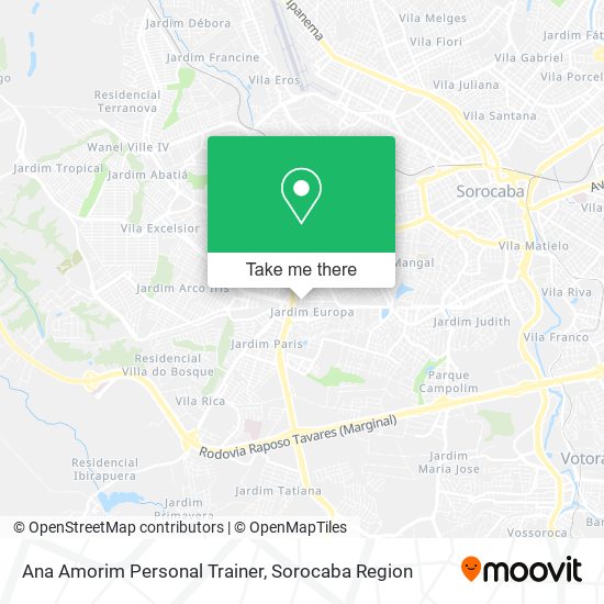 Ana Amorim Personal Trainer map