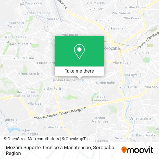 Mozam Suporte Tecnico a Manutencao map