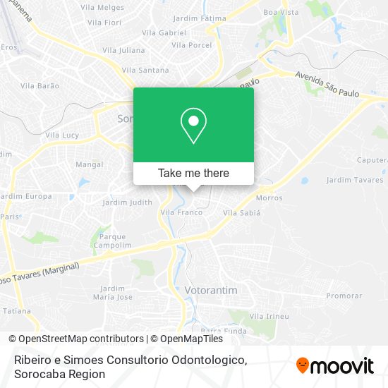 Ribeiro e Simoes Consultorio Odontologico map