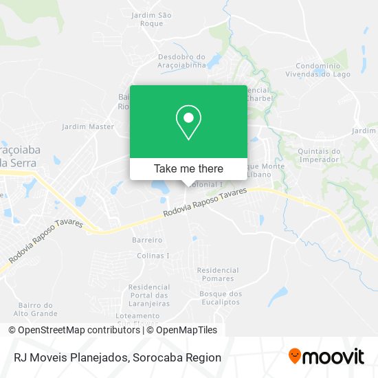 RJ Moveis Planejados map