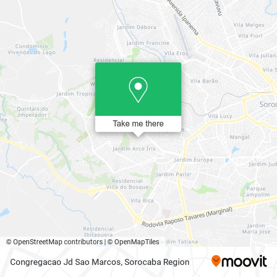 Mapa Congregacao Jd Sao Marcos