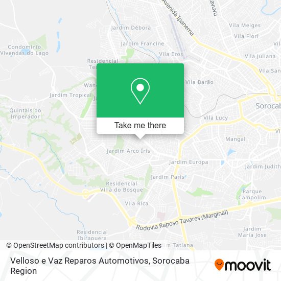 Velloso e Vaz Reparos Automotivos map