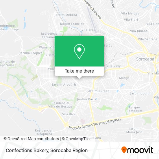 Confections Bakery map