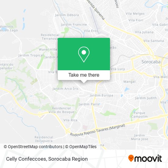 Celly Confeccoes map