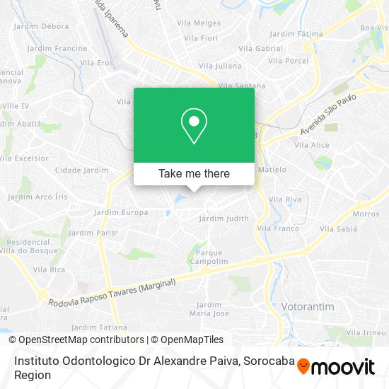 Mapa Instituto Odontologico Dr Alexandre Paiva