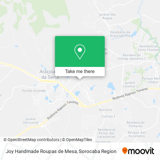 Joy Handmade Roupas de Mesa map