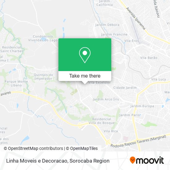 Linha Moveis e Decoracao map