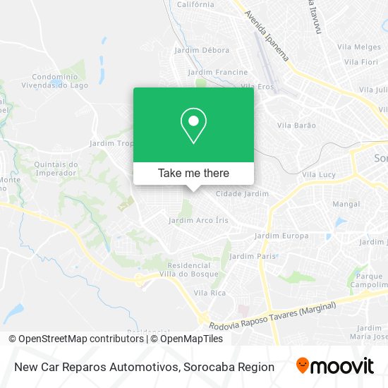 Mapa New Car Reparos Automotivos