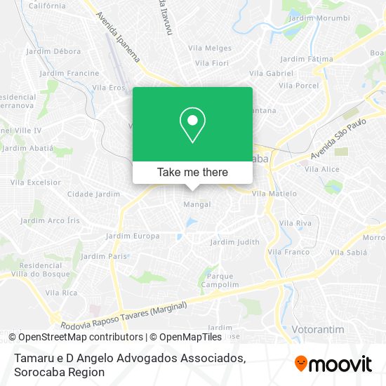 Tamaru e D Angelo Advogados Associados map