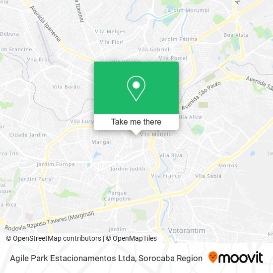 Mapa Agile Park Estacionamentos Ltda