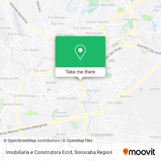 Imobiliaria e Construtora Ecrd map