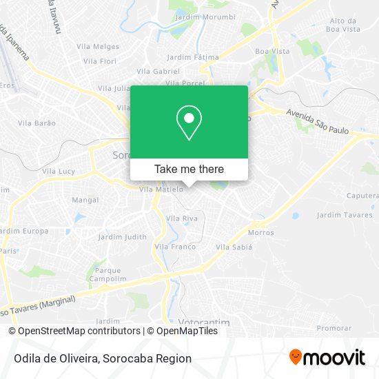 Odila de Oliveira map