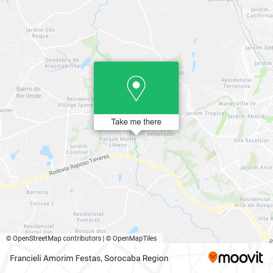 Francieli Amorim Festas map