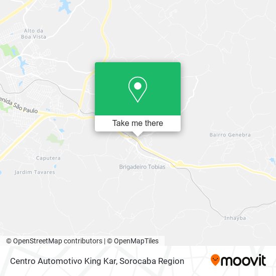 Mapa Centro Automotivo King Kar