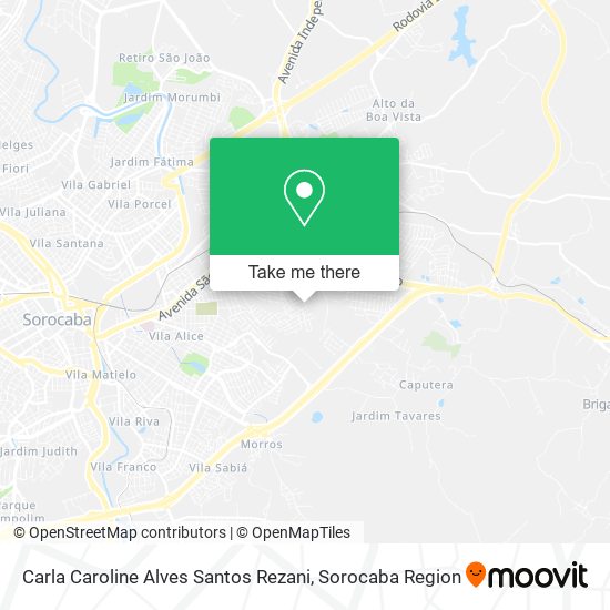 Carla Caroline Alves Santos Rezani map