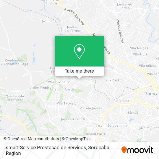 smart Service Prestacao de Servicos map