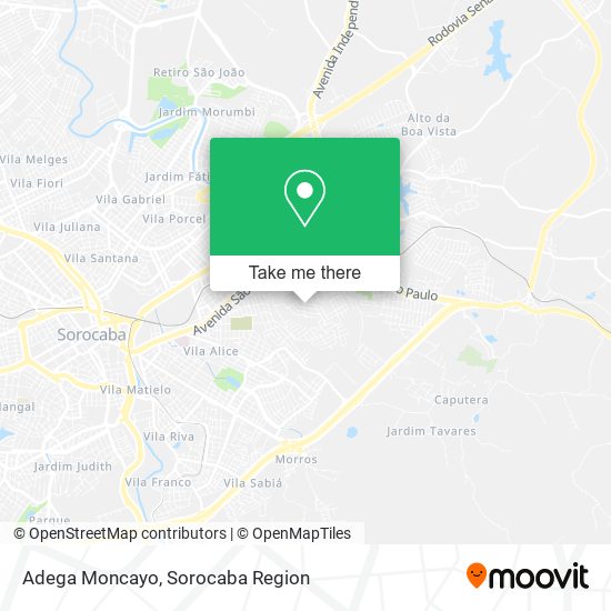 Adega Moncayo map