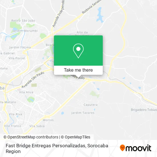 Fast Bridge Entregas Personalizadas map
