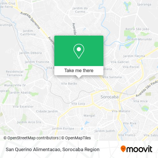San Querino Alimentacao map