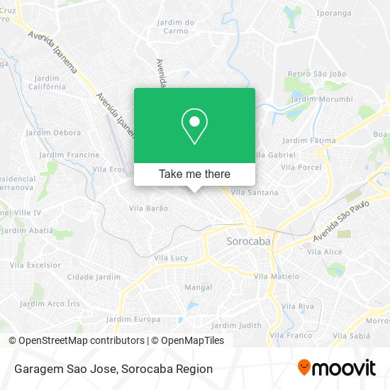 Garagem Sao Jose map