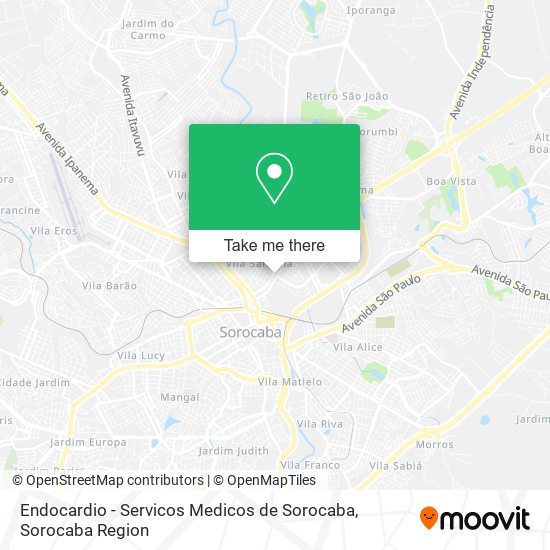 Mapa Endocardio - Servicos Medicos de Sorocaba