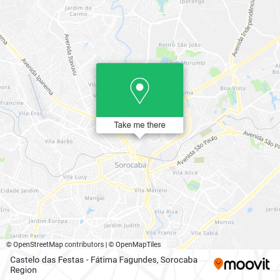 Castelo das Festas - Fátima Fagundes map