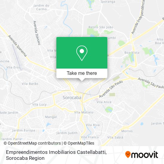 Mapa Empreendimentos Imobiliarios Castellabatti