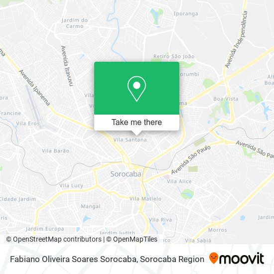 Fabiano Oliveira Soares Sorocaba map