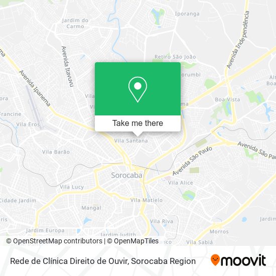 Rede de Clínica Direito de Ouvir map