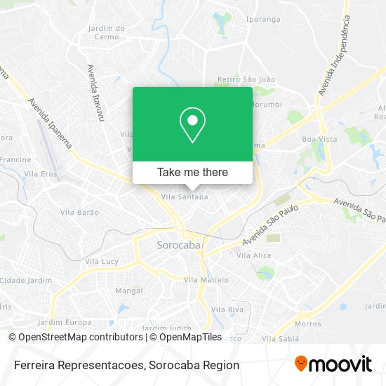 Ferreira Representacoes map