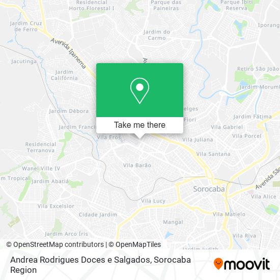 Mapa Andrea Rodrigues Doces e Salgados