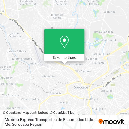 Maximo Express Transportes de Encomedas Ltda-Me map