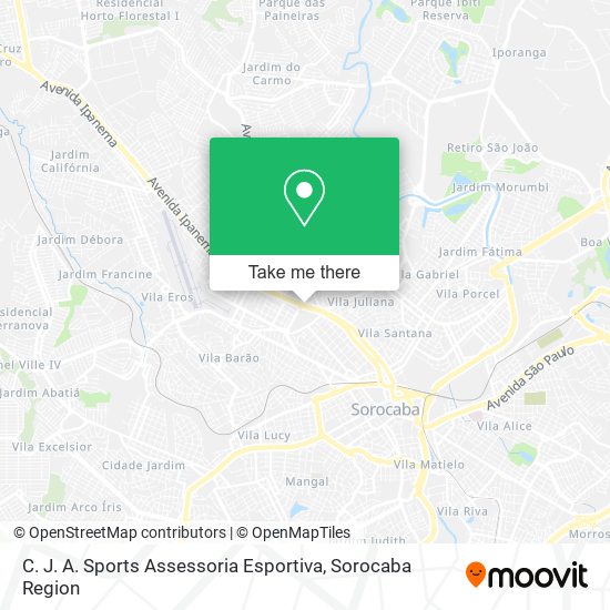 C. J. A. Sports Assessoria Esportiva map