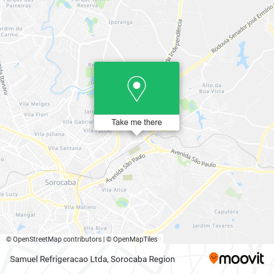 Samuel Refrigeracao Ltda map