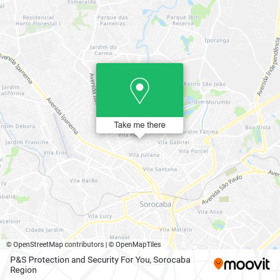 P&S Protection and Security For You map
