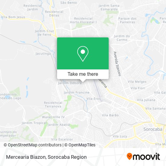 Mercearia Biazon map