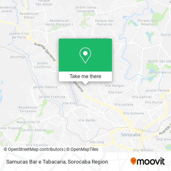 Samucas Bar e Tabacaria map